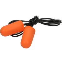 EAR PLUGS TAPERED PU FOAM CORDED, NRR 32DB