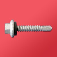 10 X 3/4 HEX FLANGE HEAD SELF DRILL roofing SCREW W/ RUBBER WASHER ..#3 PT DRILL POINT