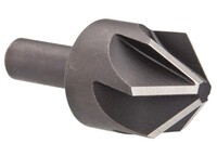 1-1/4&quot; HEAD DIAM, 1/2&quot; SHANK DIAM, 6 FLUTE 90? HIGH SPEED STEEL COUNTERSINK..BRIGHT FINISH, 2-3/4&quot; O