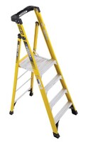 WERNER PD7304 | 4 FT FIBERGLASS PODIUM LADDER / TYPE IAA 375 LB RATING