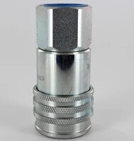 FEM SERIES COUPLER, STEEL, 1/2&quot; BODY, #12 SAE (1-1/16-12 ORB) FEMALE PORT, FLUSH FACE, NON-SPILL, 3,