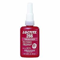 266™ THREADLOCKER, HIGH STRENGTH/HIGH TEMPERATURE, 50 ML, UP TO 3/4 IN THREAD, RED-ORANGE