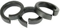 7/16&quot; HI-COLLAR SPLIT LOCK WASHERS MED. CARBON PLAIN (PKG QTY: 100PCS ) (CASE QTY: 1800PCS)