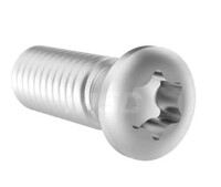 M8-1.25 X 40MM BUTTON SOCKET HEAD CAP SCREW TORX DRIVE ZINC