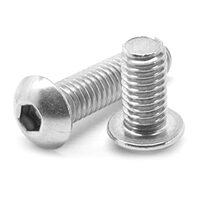 M6-1.00 X 10 MM (FT) BUTTON SOCKET CAPS COARSE 10.9 ISO 7380 ZINC-BAKE CR+3