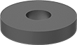 3/8&quot; SCREW SIZE X 1-1/2 OD X 1/8&quot; THK RUBBER WASHER
