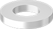 MIL. SPEC. FLAT WASHER, NYLON, 1/4&quot; SCREW SIZE, NAS-1515-H4H, 0.265&quot; ID