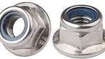 MEDIUM-STRENGTH STEEL NYLON-INSERT FLANGE LOCKNUT, GRADE F, BLACK-OXIDE, 10-32 THREAD SIZE