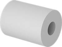 3/8&quot; SCREW SIZE X 3/4&quot; OD X 1/2&quot; LONG NYLON UNTHREADED SPACER
