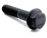 M10-1.5 X 30MM HEX FLANGE BOLT 10.9 DIN 6921 BLACK ZINC