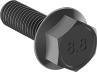 M5-0.8 X 16MM HEX FLANGE BOLT GR 8.8 Z/Y