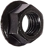 M10-1.50 COARSE METRIC CLASS 10 HEX FLANGE NUT, NON SERRATED, DIN 6923, ZINC CR+3 (BULK QTY: 1500PCS