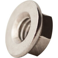 M8-1.25 FLANGE NYLON INSERT LOCKNUT A2 STAINLESS