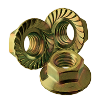 1/2-13 SERRATED FLANGE LOCKNUT GRADE 8 ZINC YELLOW