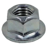 M12-1.75 HEX FLANGE LOCKNUT DIN 6927 CLASS 10 ZINC (1000/CTN)