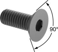M5 X 6MM FLAT HEAD CAP SCREW PLAIN ALLOY