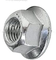 M8-1.25 COARSE METRIC CLASS 10 HEX FLANGE TOP LOCKNUT, DIN 6927/DIN EN 1664,ZINC CR+3