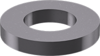 M6 FLAT WASHER BLACK ULTRA CORROSION RESISTANT STEEL