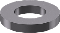 M4 FLAT WASHER DIN 125A BLACK OX 18-8 SS
