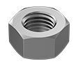 M12-1.75 DIN 934 COARSE METRIC STAINLESS A2-70 HEX NUT DIN 934 COARSE (BULK QTY: 700PCS PKG QTY: 100