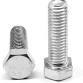 M4-0.70 X 30 MM,(FT) DIN933 / ISO4017 COARSE HEX CAP SCREWS 8.8 COARSE (FULL THREAD) MED. CARBON PLA