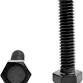M4-0.70 X 6 MM,(FT) DIN933 / ISO4017 COARSE HEX CAP SCREWS 8.8 COARSE (FULL THREAD) PLAIN