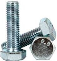 M12-1.75 X 50 MM,(PT) DIN 931 COARSE HEX CAP SCREWS 8.8 COARSE MED. CARBON ZINC CR+3 (300PCS/CTN)