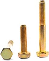 M16-2.00X150 MM,(PT) HEX CAP SCREWS 10.9 DIN 931 / ISO 4014 COARSE ZINC YELLOW