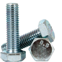 M8-1.25 X 90 HEX CAP BOLT FULLY THREADED ZINC PLATED