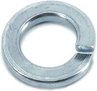 M8 DIN127B SPLIT LOCK WASHERS THRU-HARDENED ZINC-BLUE CR+3