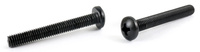 M5-0.08 X 30MM PHILLIPS PAN MACHINE SCREW 18-8 STAINLESS STEEL BLACK