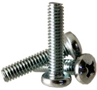 M2.5X 4MM PHILLIPS PAN HEAD MACHINE SCREW ZINC