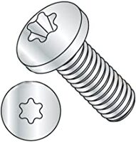 M4-0.7 X 12MM 6 LOBE TORX DRIVE PAN HEAD MACHINE SCREW ZINC