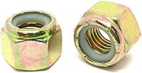 M10-1.5 985-10 NYLON INSERT LOCKNUT ZINC YELLOW