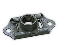 NUTPLATE - 8-32 THREAD, SELF-LOCKING NUTPLATE, TWO LUG, FLOATING, LOW HEIGHT, CADMIUM PLATED CARBON