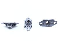 10-32, LOCKING NUTPLATE, TWO LUG, FLOATING, LOW HEIGHT, CADMIUM PLATED CARBON STEEL, WITH DRY FILM