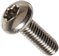10-24 X 5/8 TORX 6 LOBE FLAT MACHINE SCREW FULLY THREADED 18 8 STAINLESS STEEL