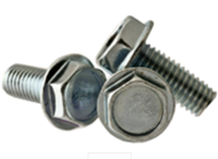 10-32 X 1/2&quot; (FT) MACHINE SCREW - INDENTED HEX WASHER HEAD UNSLOTTED FINE ZINC CR+3