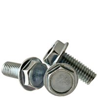 1/4&quot; X 3/4&quot; INDENTED HEX WASHER HEAD MACHINE SCREW ZINC
