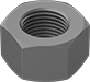 LOW STRENGTH STEEL HEX NUT ZINC PLATED 4-48 THREAD SIZE