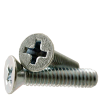 1/4-20&quot; X 2&quot; PHILLIPS FLAT MACHINE SCREW ZINC