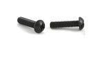 8-32 X 1/2 PHILLIPS ROUND MACHINE SCREW FULLY THREADED BLACK ZINC
