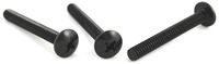 1/4-20X1 PHILLIPS FULL CONTOUR TRUSS MACHINE SCREW FULLY THREADED STEEL BLACK ZINC..