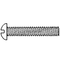 10-24 X 1&quot; ROUND HEAD SLOT MACHINE SCREWS 304SS
