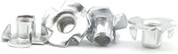 M4 X 6MM T NUT 4 PRONG ZINC COATED CARBON STEEL..CVG P/N 03230