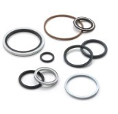 2-119 NBR BSPP O-RING &amp; RETAINING RING FOR ISO 1179-1 / DIN 3852-2 PORT
