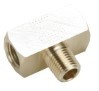 PARKER MALE BRANCH TEE 1/2F X 1/2F X 1/2M PIPE BRASS