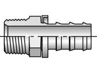1/4 X 1/4 MALE RIGID PIPE ADAPTER, PUSH-TO-CONNECT
