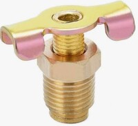 VALVE - DRAIN COCK - 1/4 MNPT - WING