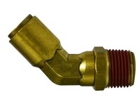 1/4&quot;T X 1/8&quot; MNPT 45 DEG SWIVEL ELBOW